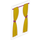 LEGO Sklo pro Okno 1 x 4 x 6 s Curtains (6202 / 39256)