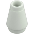 LEGO Glow in the Dark Solid White Cone 1 x 1 with Top Groove (28701 / 59900)