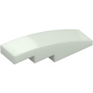 LEGO Glow in the Dark Solid White Slope 1 x 4 Curved (11153 / 61678)