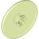 LEGO Verde trasparente fluorescente Disk 3 x 3 (2723 / 52901)