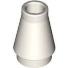 LEGO Glow in the Dark Transparent White Cone 1 x 1 without Top Groove (4589 / 6188)