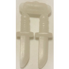 LEGO Glow in the Dark Transparent White Knives on Sprue (44658 / 70749)