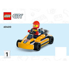 LEGO Go-Karts en Race Drivers 60400 Instructions