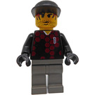 LEGO Goalkeeper met Rood en Zwart Torso, "1" minifiguur