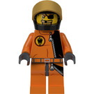 LEGO Gold Zahn mit Helm Minifigur