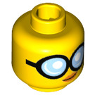 LEGO GPL Tech girl Minifigure Head (Recessed Solid Stud) (3626 / 34717)