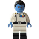 LEGO Grand Admiral Thrawn jossa Keskivaalea sininen Skin Minihahmo