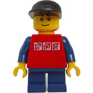 LEGO Grand Carousel Boy mit rot Shirt und Schwarz Deckel Minifigur