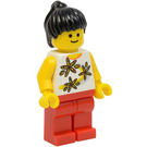 LEGO Grand Carousel Kvinne med Blomst Skjorte Minifigur