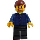 LEGO Grand Carousel Mężczyzna z Plaid Koszula Minifigurka