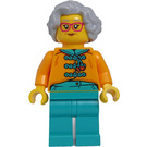 LEGO Grandmother with Orange Tang Jacket Minifigure