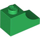 LEGO Grün Bogen 1 x 2 Invertiert (78666)