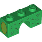 LEGO Green Arch 1 x 3 with Scales and green circle (4490 / 38926)