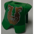 LEGO Groen Pantser Breastplate met Been Protection met Gold Aap (2587 / 53216)