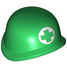 LEGO Groen Army Helm met Medic Kruis (87998 / 89507)
