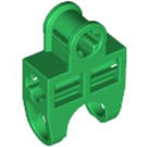 LEGO Green Ball Connector with Perpendicular Axleholes and Vents and Side Slots (32174)