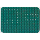 LEGO Grün Grundplatte 16 x 24 mit Abgerundete Ecken mit dots from Set 362 (455)