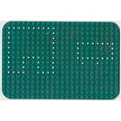 LEGO Groen Grondplaat 16 x 24 met Afgeronde hoeken met dots van Speelset 362 (455)