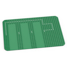 LEGO Green Baseplate 24 x 32 with 3 driveways with Driveways and Set 347 Dots