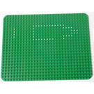 LEGO Green Baseplate 24 x 32 with Dots Pattern from Set 361 with Rounded Corners (10)