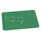 LEGO Green Baseplate 24 x 32 with Set 353 Dots with Rounded Corners (10)