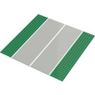 LEGO Grønn Bunnplate 32 x 32 (6-Knott) Rett med Runway (53104)