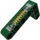 LEGO Vert Faisceau 3 x 5 Courbé 90 degrés, 3 et 5 des trous avec Shock Absorber Autocollant (43886)
