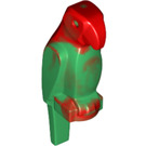 LEGO Vert Oiseau avec rouge Marbling avec Bec Large (27062 / 27063)