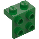 LEGO Grøn Beslag 1 x 2 med 2 x 2 (21712 / 44728)