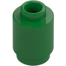 LEGO Groen Steen 1 x 1 Rond met open nop (3062 / 35390)