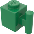 LEGO Grün Backstein 1 x 1 mit Griff (2921 / 28917)