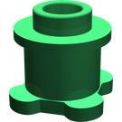 LEGO Vert Brique 1 x 1 x 0.7 Rond avec Fleur Base (33286)