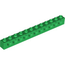 LEGO Vert Brique 1 x 12 avec des trous (3895)