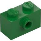 LEGO Green Brick 1 x 2 with 1 Stud on Side (86876)