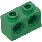 LEGO Zelená Kostka 1 x 2 s 2 otvory (32000)