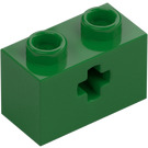 LEGO Green Brick 1 x 2 with Axle Hole ('+' Opening and Bottom Tube) (31493 / 32064)