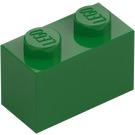 LEGO Groen Steen 1 x 2 met buis aan de onderzijde (3004 / 93792)