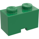 LEGO Verde Ladrillo 1 x 2 con Cable Recorte (3134)