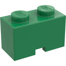 LEGO Groen Steen 1 x 2 met Cable Uitsparing (3134)