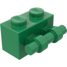 LEGO Zielony Cegła 1 x 2 z Uchwyt (30236)