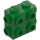 LEGO Green Brick 1 x 2 x 1.6 with Side and End Studs (67329)