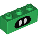 LEGO Vert Brique 1 x 3 avec Yeux (3622 / 94035)