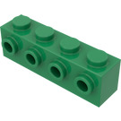 LEGO Green Brick 1 x 4 with 4 Studs on One Side (30414)