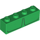 LEGO Vert Brique 1 x 4 avec Hulk's Chest (3010 / 33604)