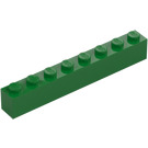 LEGO Zielony Cegła 1 x 8 (3008)