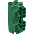 LEGO Green Brick 2 x 2 x 3.3 Octagonal With Side Studs (6042)