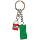 LEGO Green Brique 2 x 4 Clé Chaîne (852096)