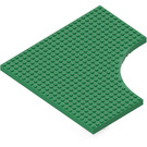 LEGO Groen Steen 24 x 24 met Uitsparing (6161)