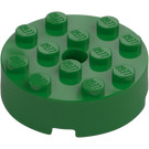 LEGO Verde Mattoncino 4 x 4 Rotondo con Foro (87081)