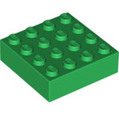 LEGO Grün Backstein 4 x 4 mit Magnet (49555)